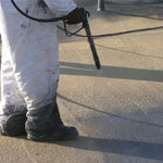 Concord protective roof coatings over foam
